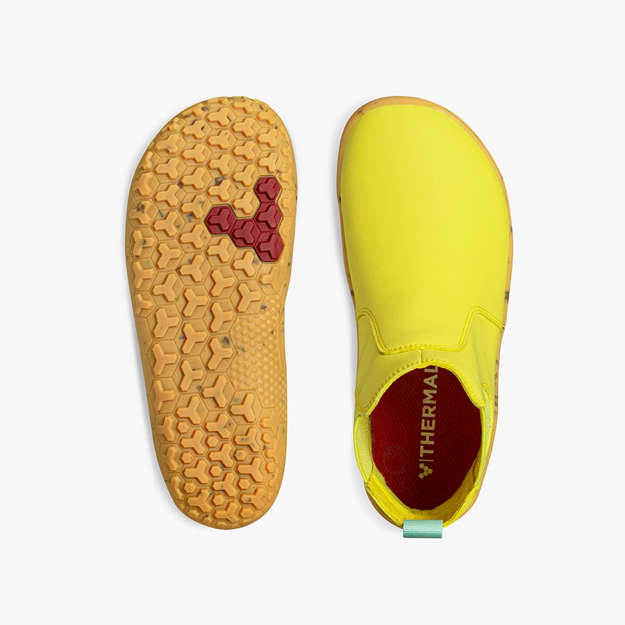 Yellow Kids' Vivobarefoot Fulham Rubber II Juniors Hiking Shoes | Philippines 0221DFMN